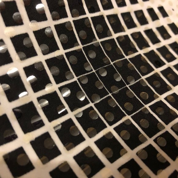 Women White and Black Sparks Dress - Picture 7 of 7